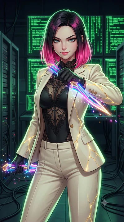 score_9, masterpiece, best quality, ultra-detailed, high-budget anime keyframe, editorial fashion photography, tasteful artistic composition, Korean woman. close-up cowboy shot from the waist and thighs up, the character dominates the composition, fi