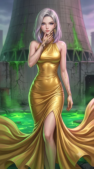 score_9, masterpiece, best quality, ultra-detailed, high-budget anime keyframe, editorial fashion photography, tasteful artistic composition, Caucasian woman, strictly human ears. close-up cowboy shot from the waist and thighs up, the character domin