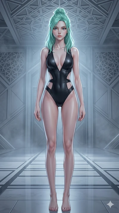 score_9, masterpiece, best quality, ultra-detailed, high-budget anime keyframe, editorial fashion photography, tasteful artistic composition, Japanese woman. cowboy shot from the thighs up, character and outfit filling the frame for maximum editorial