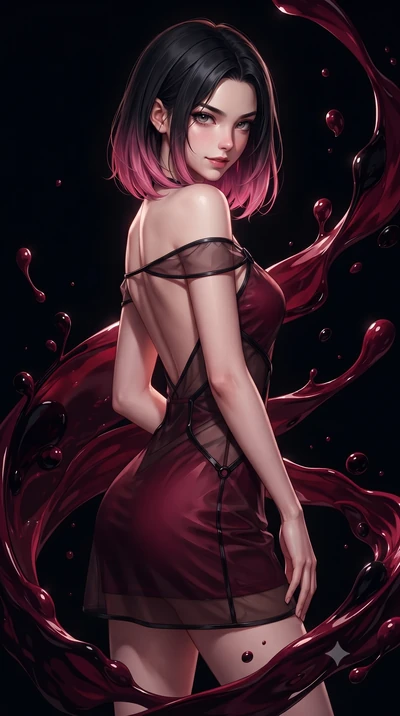 score_9, masterpiece, best quality, ultra-detailed, high-budget anime keyframe, editorial fashion photography, tasteful artistic composition, Korean woman. close-up cowboy shot from the waist and thighs up, the character dominates the composition, fi
