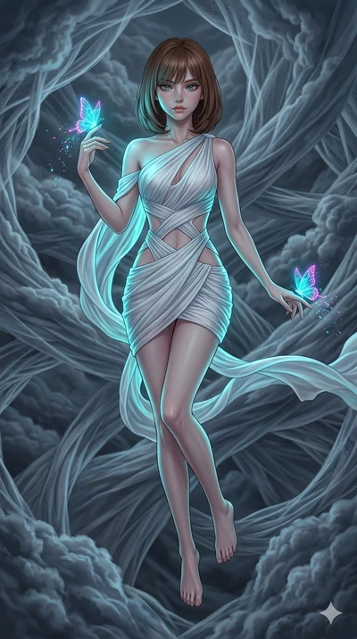 score_9, masterpiece, best quality, ultra-detailed, high-budget anime keyframe, editorial fashion photography, tasteful artistic composition, Caucasian woman, strictly human ears. upper body close-up from the thighs up, character filling the screen f
