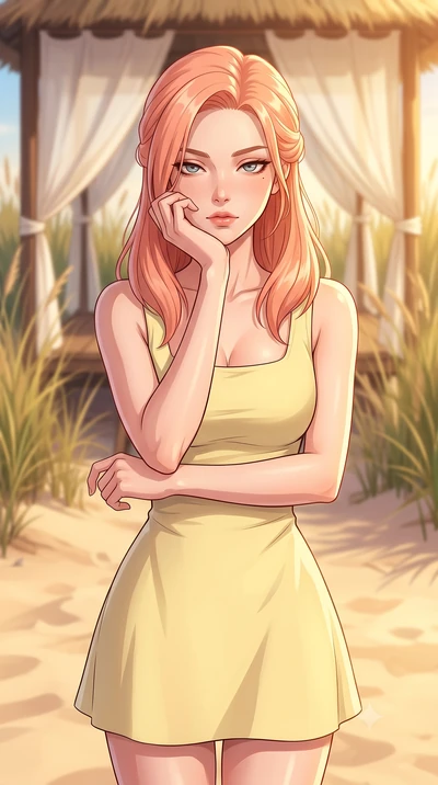 score_9, masterpiece, best quality, ultra-detailed, high-budget anime keyframe, tasteful artistic composition, Japanese woman. close-up cowboy shot from the waist and thighs up, the character dominates the composition, filling the frame with her larg