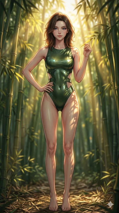 score_9, masterpiece, best quality, ultra-detailed, high-budget anime keyframe, editorial fashion photography, tasteful artistic composition, Korean woman. cowboy shot from the thighs up, character and outfit filling the frame for maximum editorial p