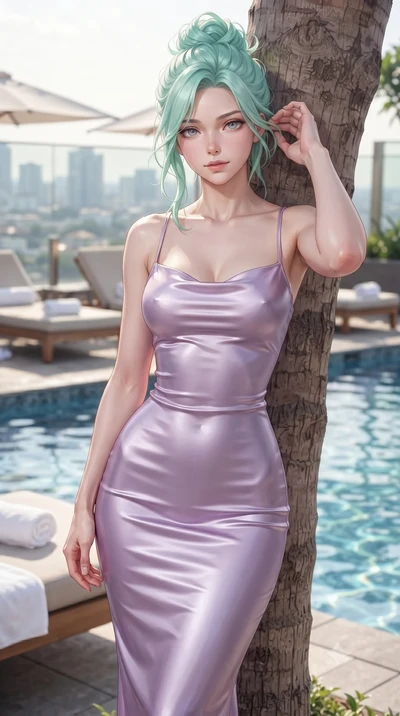 score_9, masterpiece, best quality, ultra-detailed, high-budget anime keyframe, editorial fashion photography, tasteful artistic composition, Japanese woman woman. close-up cowboy shot from the waist and thighs up, the character dominates the composi