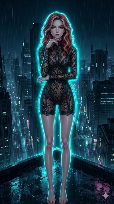 score_9, masterpiece, best quality, ultra-detailed, high-budget anime keyframe, editorial fashion photography, tasteful artistic composition, Caucasian woman, strictly human ears. cowboy shot from the thighs up, character and outfit filling the frame