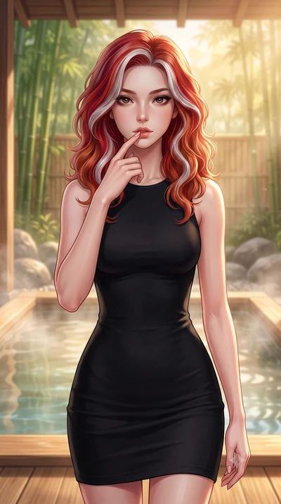 score_9, masterpiece, best quality, ultra-detailed, high-budget anime keyframe, editorial fashion photography, tasteful artistic composition, Caucasian woman woman. close-up cowboy shot from the waist and thighs up, the character dominates the compos