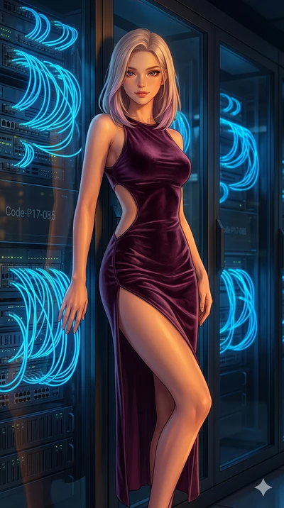 score_9, masterpiece, best quality, ultra-detailed, high-budget anime keyframe, editorial fashion photography, tasteful artistic composition, Caucasian woman, strictly human ears. cowboy shot from the thighs up, character and outfit filling the frame