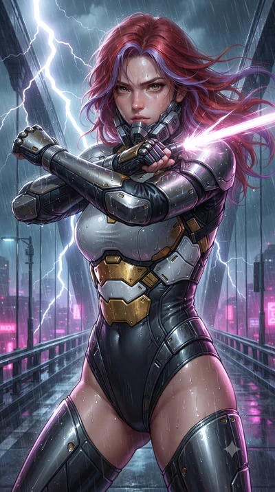 score_9, masterpiece, best quality, ultra-detailed, high-budget anime keyframe, editorial fashion photography, tasteful artistic composition, Caucasian woman. close-up cowboy shot from the waist and thighs up, the character dominates the composition,