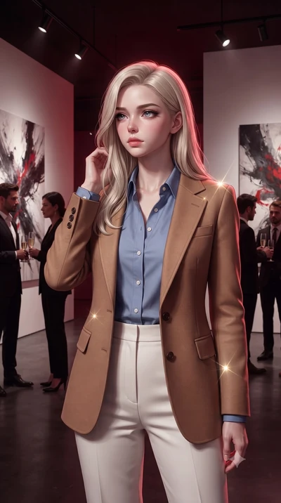 score_9, masterpiece, best quality, ultra-detailed, high-budget anime keyframe, editorial fashion photography, tasteful artistic composition, Caucasian woman, strictly human ears. close-up cowboy shot from the waist and thighs up, the character domin