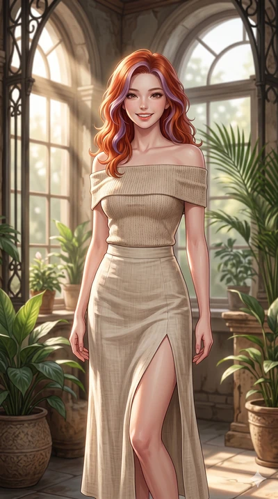 score_9, masterpiece, best quality, ultra-detailed, high-budget anime keyframe, editorial fashion photography, tasteful artistic composition, Caucasian woman, strictly human ears. cowboy shot from the thighs up, character and outfit filling the frame