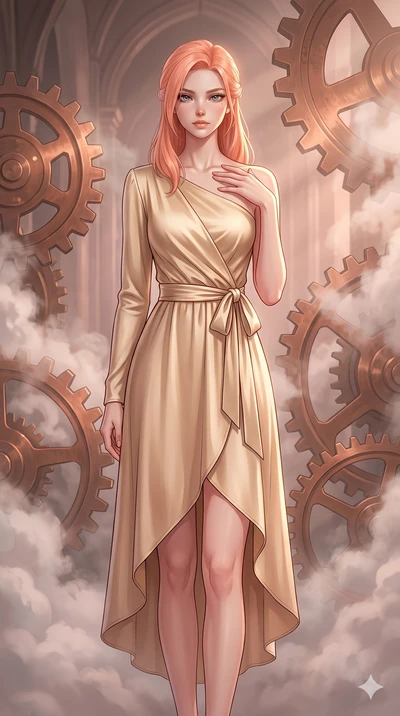 score_9, masterpiece, best quality, ultra-detailed, high-budget anime keyframe, editorial fashion photography, tasteful artistic composition, Japanese woman. cowboy shot from the thighs up, character and outfit filling the frame for maximum editorial