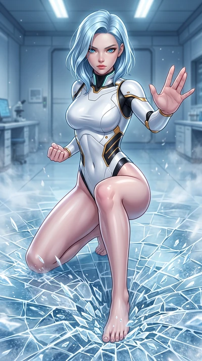 score_9, masterpiece, best quality, ultra-detailed, high-budget anime keyframe, semi-realistic 3D game render, editorial fashion photography, tasteful artistic composition, Korean woman. close-up cowboy shot from the waist and thighs up, the characte