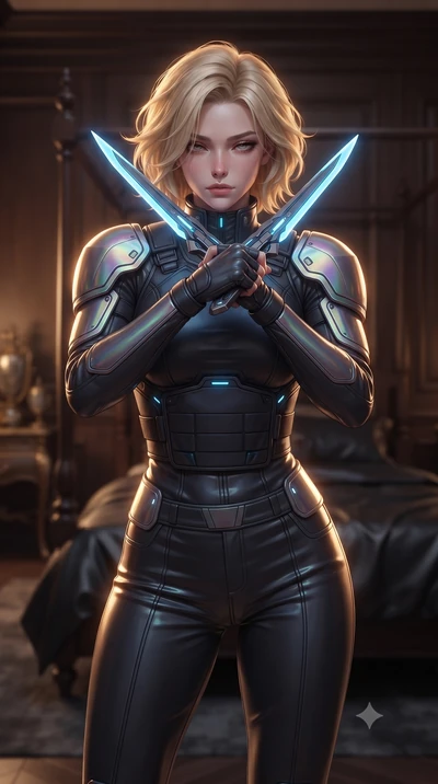 score_9, masterpiece, best quality, ultra-detailed, high-budget anime keyframe, editorial fashion photography, tasteful artistic composition, Caucasian woman. close-up cowboy shot from the waist and thighs up, the character dominates the composition,