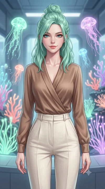 score_9, masterpiece, best quality, ultra-detailed, high-budget anime keyframe, editorial fashion photography, tasteful artistic composition, Japanese woman. close-up cowboy shot from the waist and thighs up, the character dominates the composition, 