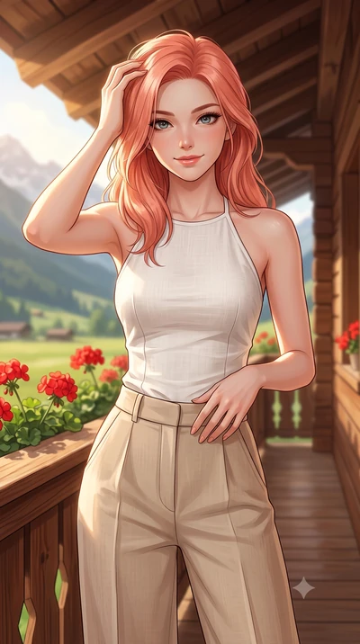 score_9, masterpiece, best quality, ultra-detailed, high-budget anime keyframe, editorial fashion photography, tasteful artistic composition, Japanese woman woman. close-up cowboy shot from the waist and thighs up, the character dominates the composi