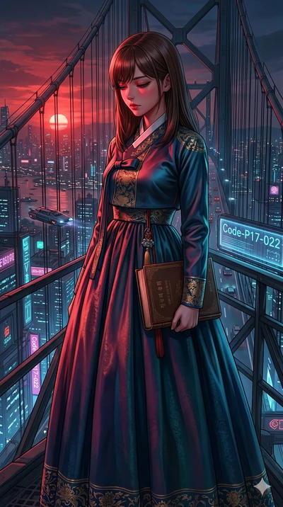 score_9, masterpiece, best quality, ultra-detailed, high-budget anime keyframe, editorial fashion photography, tasteful artistic composition, Korean woman. cowboy shot from the thighs up, character and outfit filling the frame for maximum editorial p