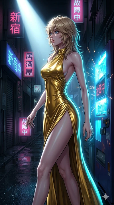 score_9, masterpiece, best quality, ultra-detailed, high-budget anime keyframe, editorial fashion photography, tasteful artistic composition, Japanese woman. cowboy shot from the thighs up, character and outfit filling the frame for maximum editorial