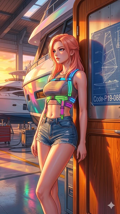 score_9, masterpiece, best quality, ultra-detailed, high-budget anime keyframe, editorial fashion photography, tasteful artistic composition, Japanese woman. cowboy shot from the thighs up, character and outfit filling the frame for maximum editorial