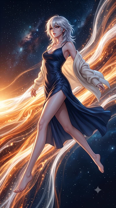 score_9, masterpiece, best quality, ultra-detailed, high-budget anime keyframe, editorial fashion photography, tasteful artistic composition, Japanese woman. low angle full-body shot from head to toe showing her feet, filling the entire 9:16 vertical