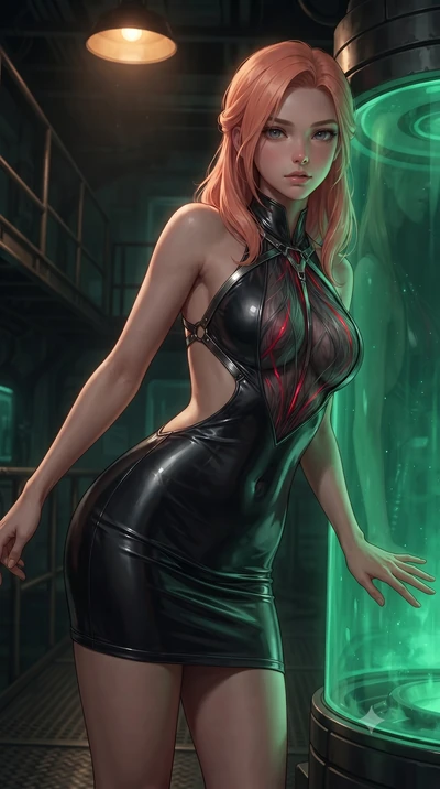 score_9, masterpiece, best quality, ultra-detailed, high-budget anime keyframe, editorial fashion photography, tasteful artistic composition, Japanese woman. close-up cowboy shot from the waist and thighs up, the character dominates the composition, 