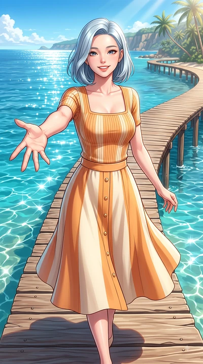 score_9, masterpiece, best quality, ultra-detailed, high-budget anime keyframe, editorial fashion photography, tasteful artistic composition, Korean woman. close-up cowboy shot from the waist and thighs up, the character dominates the composition, fi