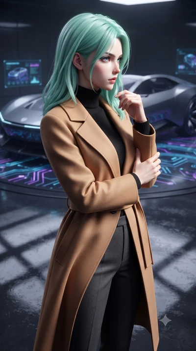 score_9, masterpiece, best quality, ultra-detailed, high-budget anime keyframe, editorial fashion photography, tasteful artistic composition, Japanese woman. close-up cowboy shot from the waist and thighs up, the character dominates the composition, 