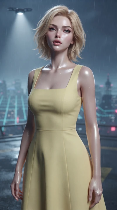 score_9, masterpiece, best quality, ultra-detailed, high-budget anime keyframe, editorial fashion photography, tasteful artistic composition, Caucasian woman. close-up cowboy shot from the waist and thighs up, the character dominates the composition,