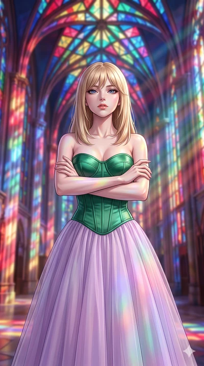 score_9, masterpiece, best quality, ultra-detailed, high-budget anime keyframe, editorial fashion photography, tasteful artistic composition, Japanese woman. close-up cowboy shot from the waist and thighs up, the character dominates the composition, 