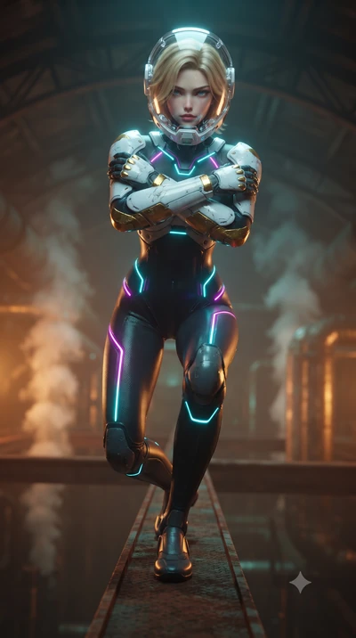 score_9, masterpiece, best quality, ultra-detailed, high-budget anime keyframe, editorial fashion photography, tasteful artistic composition, Caucasian woman. close-up cowboy shot from the waist and thighs up, the character dominates the composition,