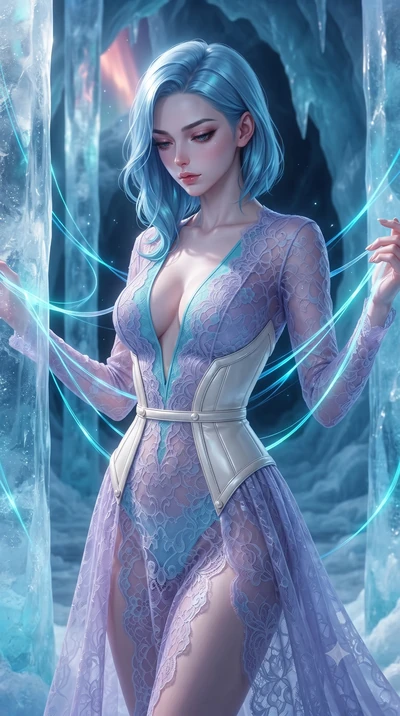 score_9, masterpiece, best quality, ultra-detailed, high-budget anime keyframe, editorial fashion photography, tasteful artistic composition, Korean woman. close-up cowboy shot from the waist and thighs up, the character dominates the composition, fi