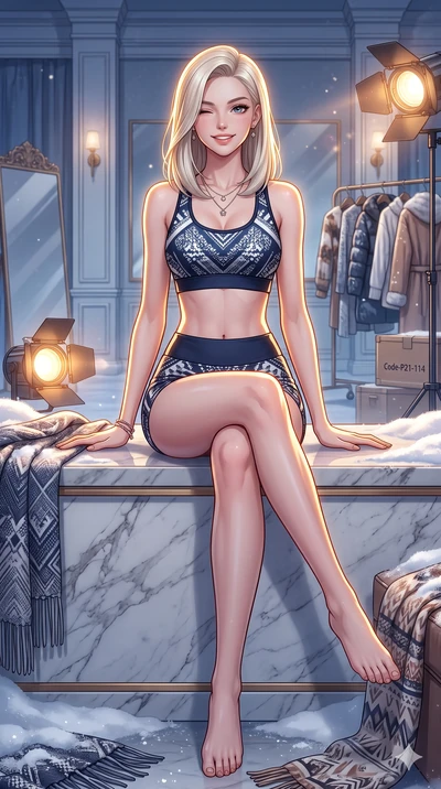 score_9, masterpiece, best quality, ultra-detailed, high-budget anime keyframe, vibrant anime aesthetic, Caucasian woman, strictly human ears. cowboy shot from the thighs up, character and outfit filling the frame for maximum presence. She is sitting