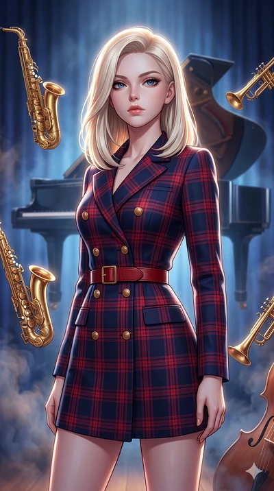 score_9, masterpiece, best quality, ultra-detailed, high-budget anime keyframe, editorial fashion photography, tasteful artistic composition, Caucasian woman, strictly human ears. close-up cowboy shot from the waist and thighs up, the character domin