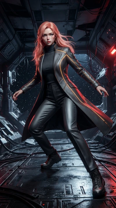 score_9, masterpiece, best quality, ultra-detailed, high-budget anime keyframe, editorial fashion photography, tasteful artistic composition, realistic cosplay photography, Japanese woman. low angle full-body shot from head to toe showing her feet, f