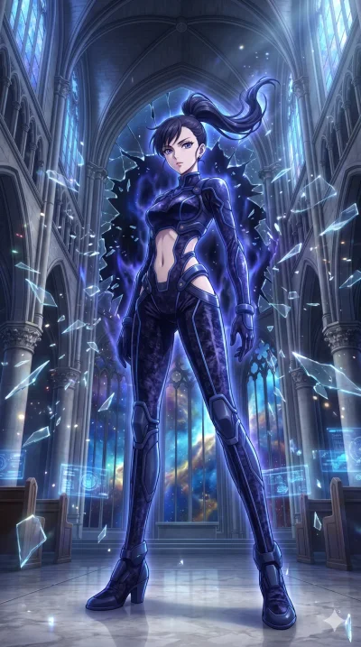score_9, masterpiece, best quality, ultra-detailed, High-budget Anime Keyframe, vibrant colors, fluid line-art, expressive lighting, cinematic composition, Ufotable-style visual effects, top-tier animation quality, Japanese woman with delicate and el