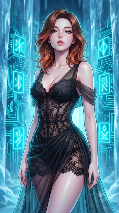 score_9, masterpiece, best quality, ultra-detailed, high-budget anime keyframe, editorial fashion photography, tasteful artistic composition, Korean woman woman. close-up cowboy shot from the waist and thighs up, the character dominates the compositi