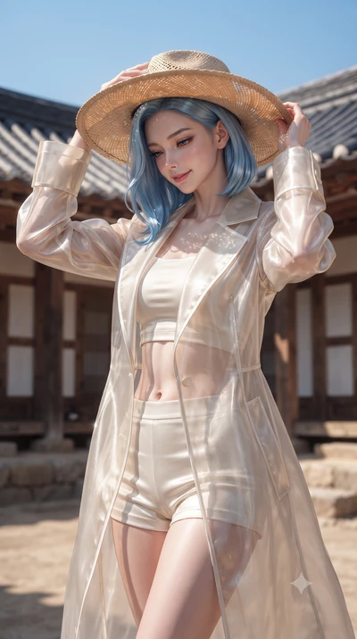 score_9, masterpiece, best quality, ultra-detailed, high-budget anime keyframe, editorial fashion photography, tasteful artistic composition, Korean woman woman. close-up cowboy shot from the waist and thighs up, the character dominates the compositi
