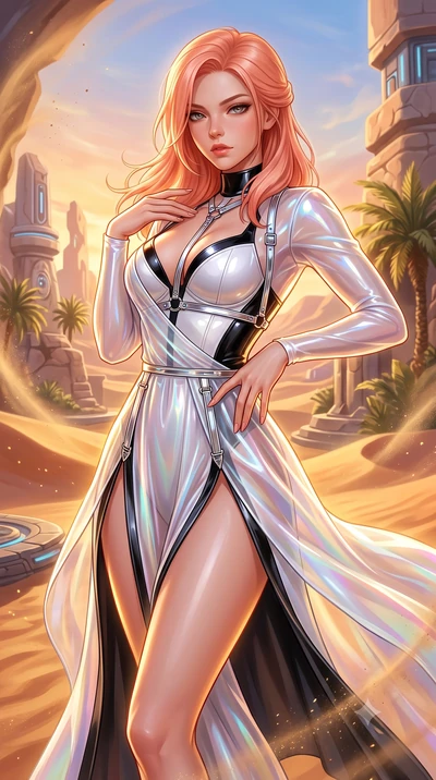 score_9, masterpiece, best quality, ultra-detailed, high-budget anime keyframe, semi-realistic 3D game render, editorial fashion photography, tasteful artistic composition, Japanese woman. close-up cowboy shot from the waist and thighs up, the charac