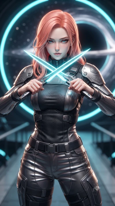 score_9, masterpiece, best quality, ultra-detailed, high-budget anime keyframe, editorial fashion photography, tasteful artistic composition, Japanese woman. close-up cowboy shot from the waist and thighs up, the character dominates the composition, 