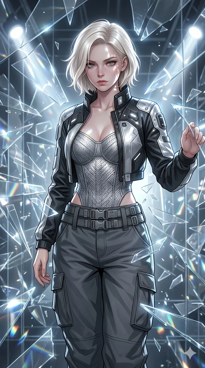 score_9, masterpiece, best quality, ultra-detailed, high-budget anime keyframe, editorial fashion photography, tasteful artistic composition, Caucasian woman, strictly human ears. Upper body close-up from the thighs up, character filling the screen f