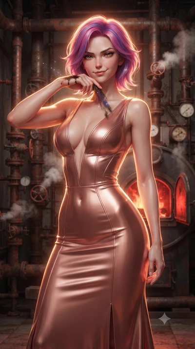 score_9, masterpiece, best quality, ultra-detailed, high-budget anime keyframe, editorial fashion photography, tasteful artistic composition, realistic cosplay photography, Caucasian woman, strictly human ears. close-up cowboy shot from the waist and
