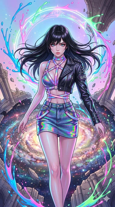 score_9, masterpiece, best quality, ultra-detailed, high-budget anime keyframe, editorial fashion photography, tasteful artistic composition, Caucasian woman, strictly human ears. upper body close-up from the thighs up, character filling the screen f