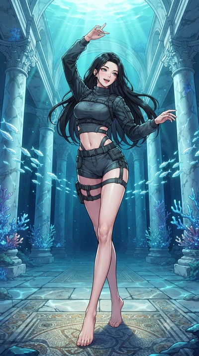 score_9, masterpiece, best quality, ultra-detailed, high-budget anime keyframe, editorial fashion photography, tasteful artistic composition, gorgeous anime illustration, with clean line-art, distinct ink outlines, and high-contrast stereoscopic dept