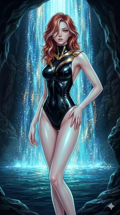 score_9, masterpiece, best quality, ultra-detailed, high-budget anime keyframe, editorial fashion photography, tasteful artistic composition, Caucasian woman, strictly human ears. cowboy shot from the thighs up, character and outfit filling the frame