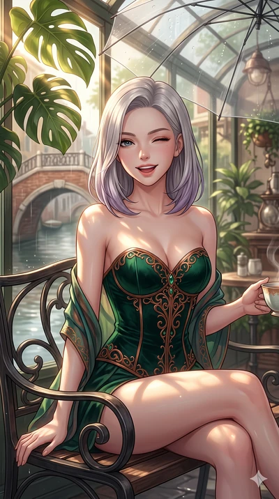 score_9, masterpiece, best quality, ultra-detailed, high-budget anime keyframe, vibrant anime aesthetic, Caucasian woman, strictly human ears. close-up cowboy shot from the waist and thighs up, the character dominates the composition, filling the fra