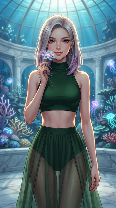 score_9, masterpiece, best quality, ultra-detailed, high-budget anime keyframe, editorial fashion photography, tasteful artistic composition, Caucasian woman, strictly human ears. close-up cowboy shot from the waist and thighs up, the character domin