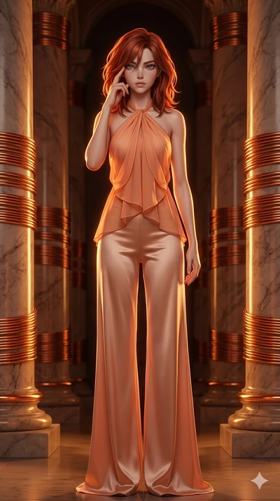 score_9, masterpiece, best quality, ultra-detailed, high-budget anime keyframe, editorial fashion photography, tasteful artistic composition, Korean woman. cowboy shot from the thighs up, character and outfit filling the frame for maximum editorial p