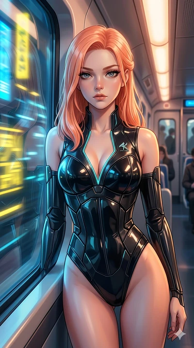 score_9, masterpiece, best quality, ultra-detailed, high-budget anime keyframe, editorial fashion photography, tasteful artistic composition, Japanese woman. Upper body close-up from the thighs up, character filling the screen for maximum presence. S