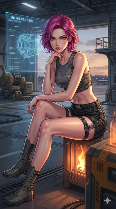 score_9, masterpiece, best quality, ultra-detailed, high-budget anime keyframe, editorial fashion photography, tasteful artistic composition, Caucasian woman, strictly human ears. cowboy shot from the thighs up, character and outfit filling the frame