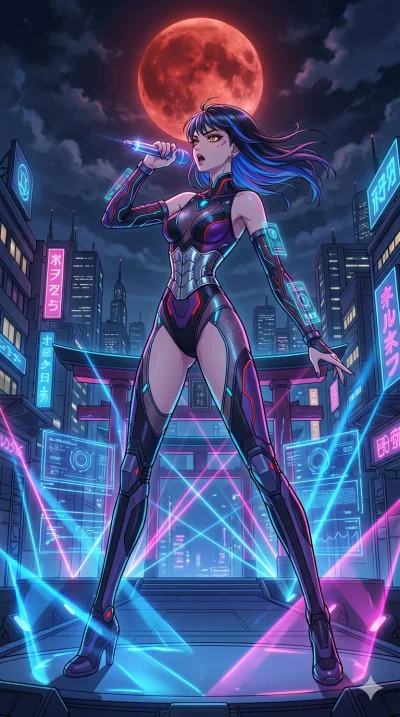 score_9, masterpiece, best quality, ultra-detailed, high-budget anime movie keyframe, cinematic anime lighting, intricate line art, Caucasian (strictly human ears) anime girl. Dynamic full-body shot stretching the vertical silhouette across the 9:16 