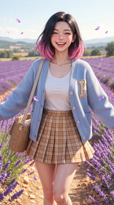 score_9, masterpiece, best quality, ultra-detailed, high-budget anime keyframe, editorial fashion photography, tasteful artistic composition, Korean woman. close-up cowboy shot from the waist and thighs up, the character dominates the composition, fi